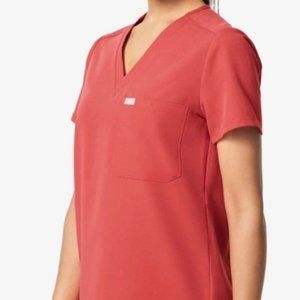 Figs Catarina Scrub Top- Clay